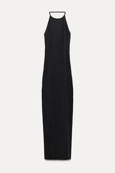 Halter™ | Rhinestone Elegance Dress