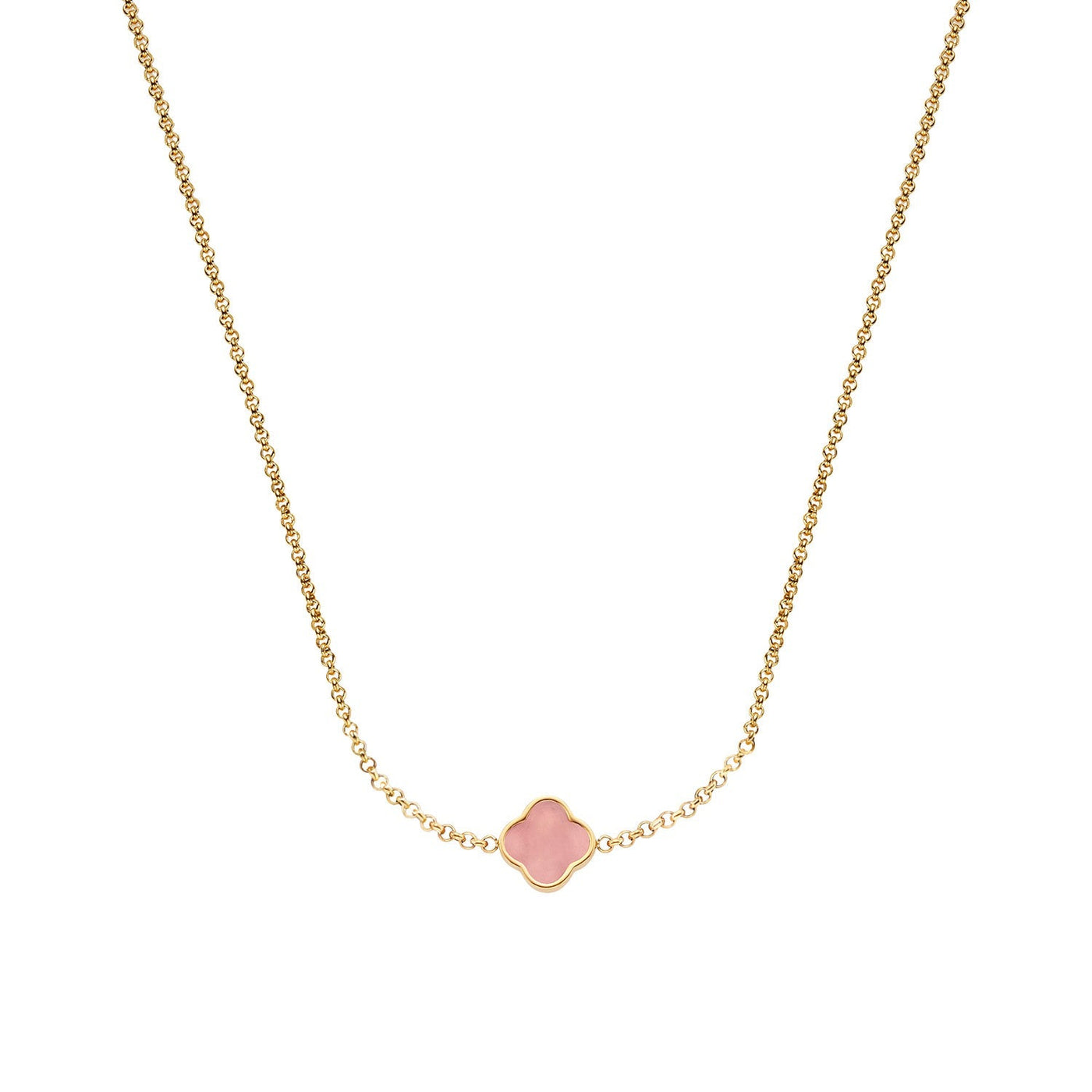 Clover Custom Name Necklace (Gold)