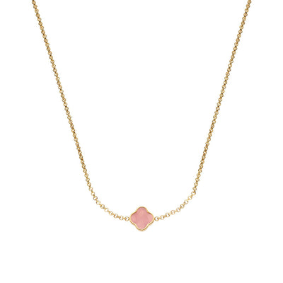 Clover Custom Name Necklace (Gold)