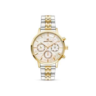 Two Tone Pearl Link Nueva 40 Watch