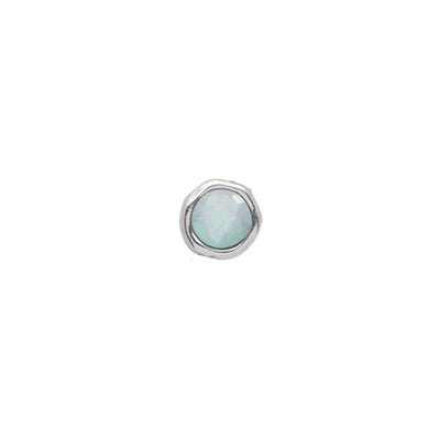 Made Mine Initials & Birthstone Necklace (Silver)