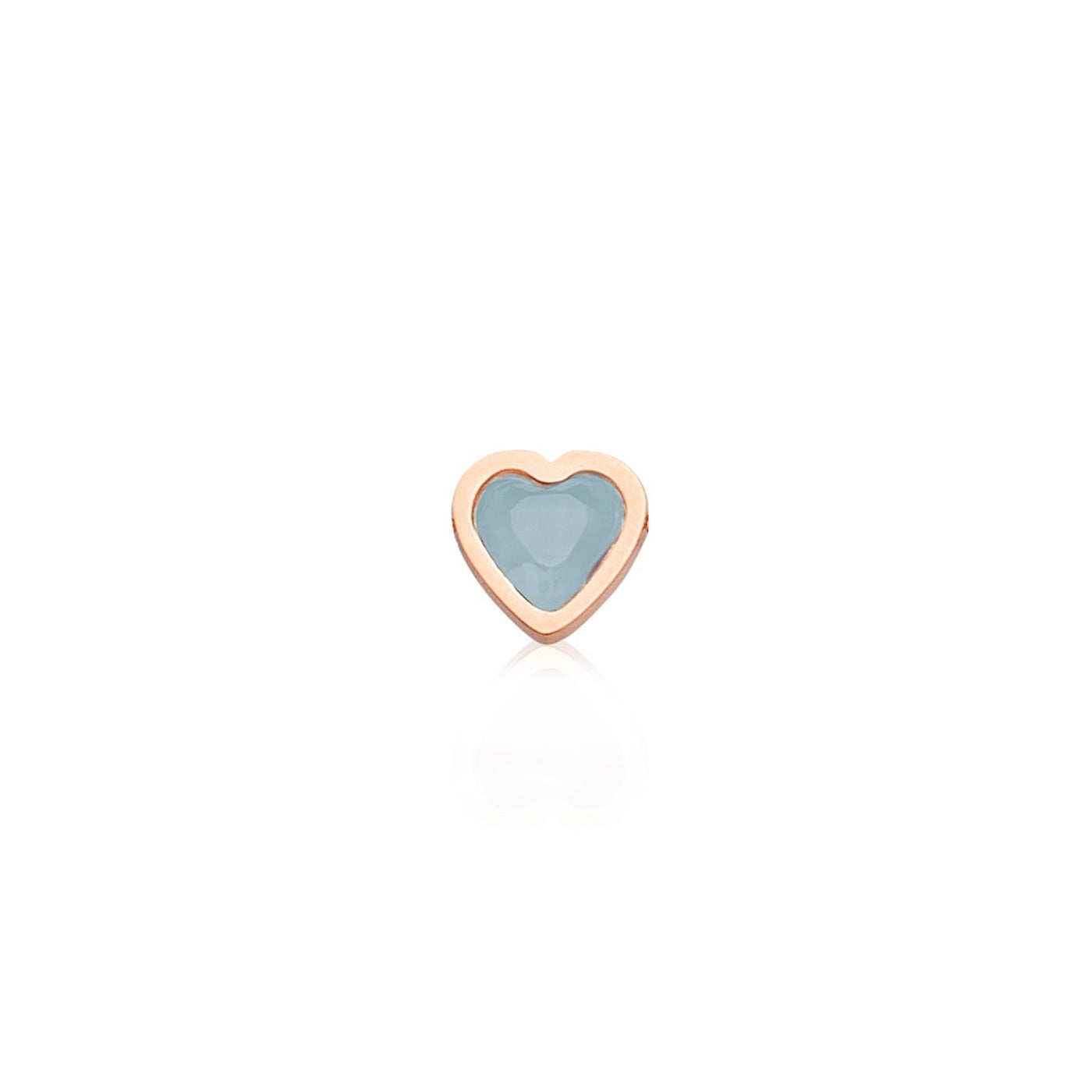 Mini Heart Birthstone Bracelet (Rose Gold)