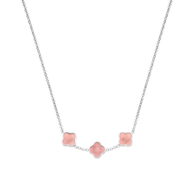 Clover Custom Name Necklace (Silver)