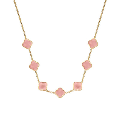 Clover Custom Name Necklace (Gold)