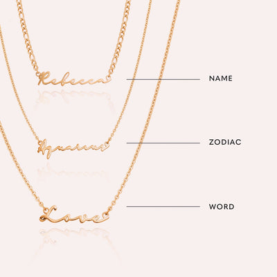 Signature Name Necklace (Rose Gold)