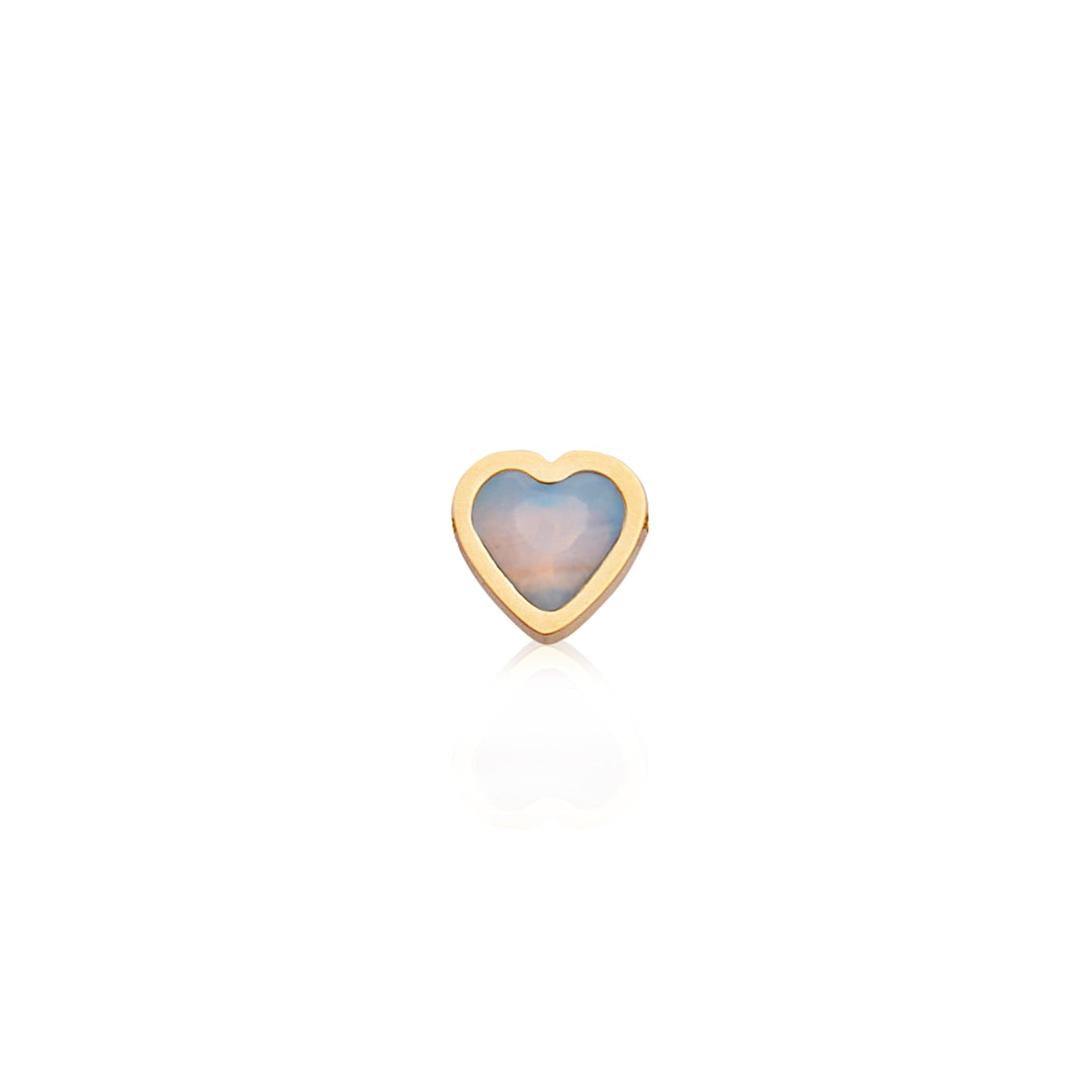 Mini Heart Birthstone Bracelet (Gold)