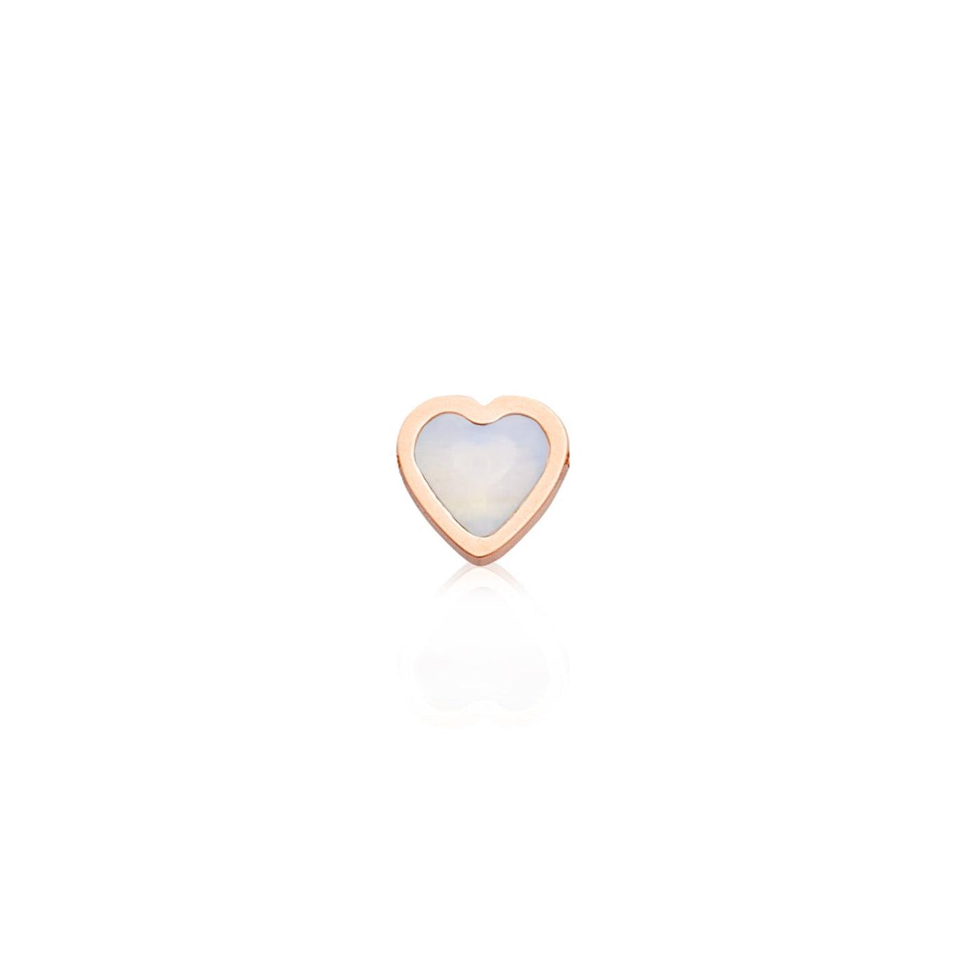 Mini Heart Birthstone Bracelet (Rose Gold)