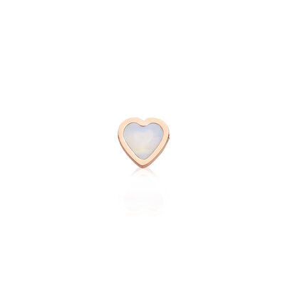Mini Heart Birthstone Bracelet (Rose Gold)