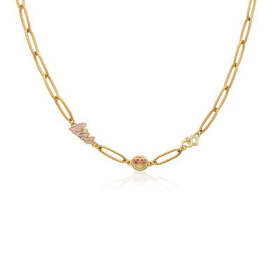 Made Mine Charm Necklace (Gold)