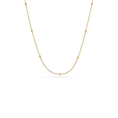 Floating Birthstone Locket Necklace (Gold)