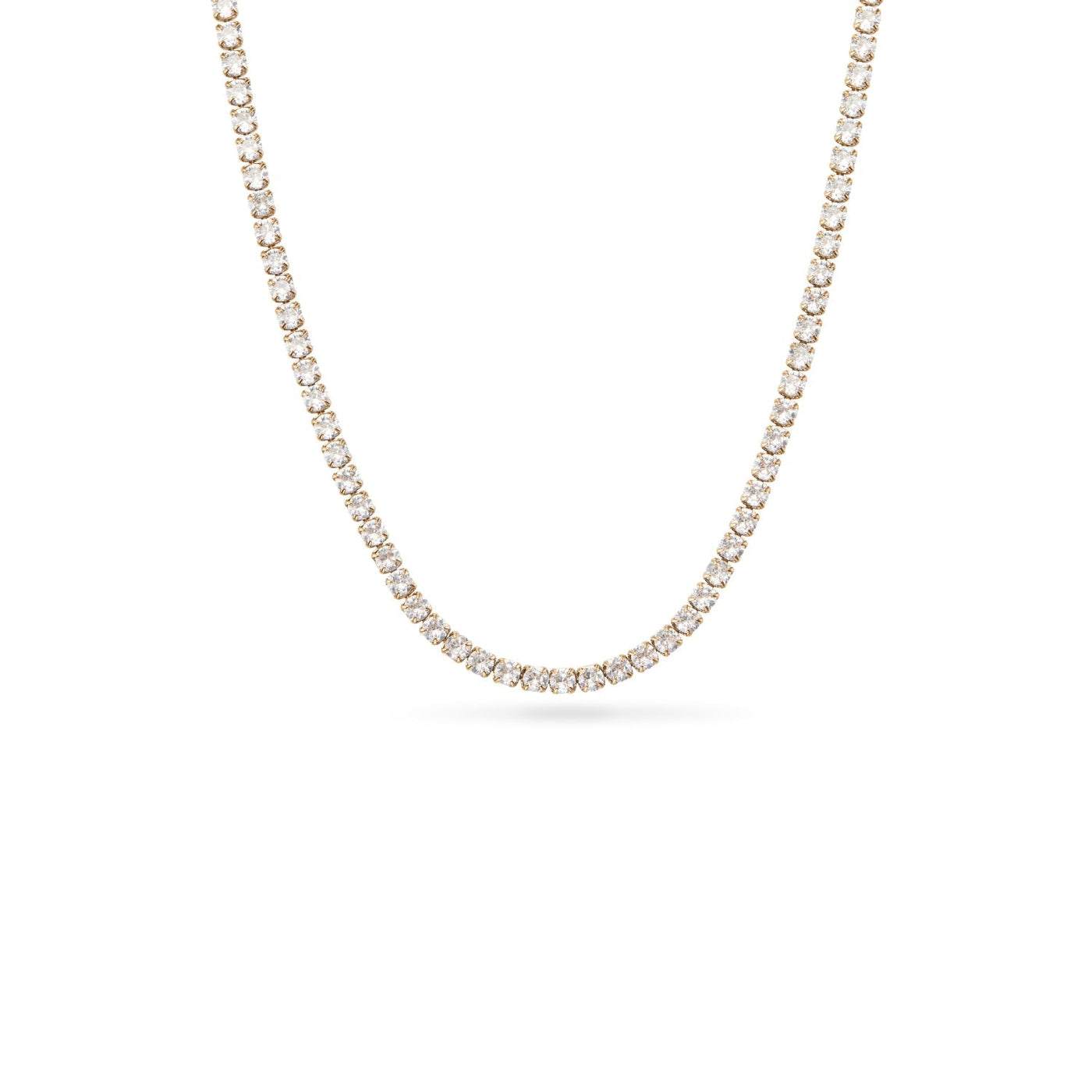 Floating Birthstone Locket Necklace (Gold)