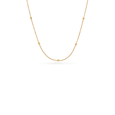 Fine Sphere Chain Necklace (Gold)