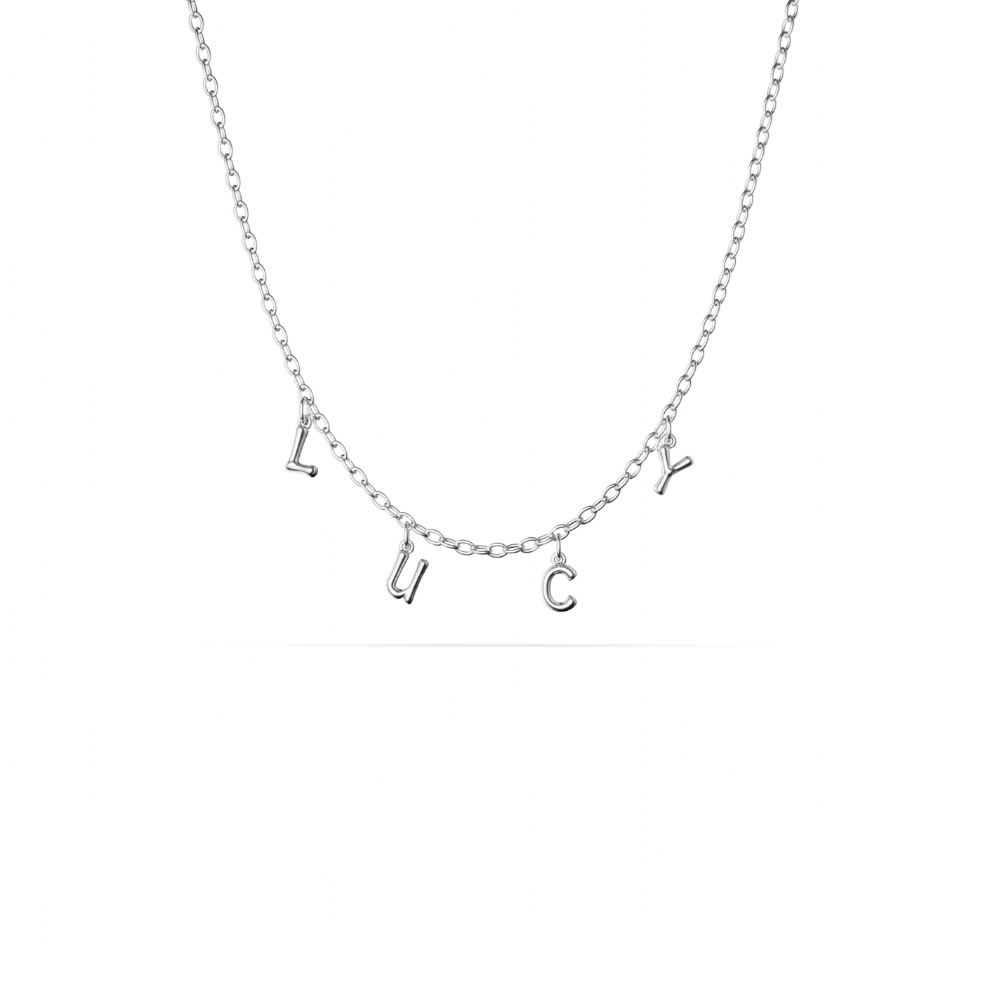 Made Mine Fine Name Necklace (Silver)