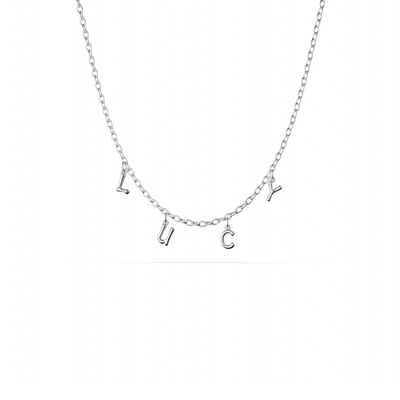 Made Mine Fine Name Necklace (Silver)