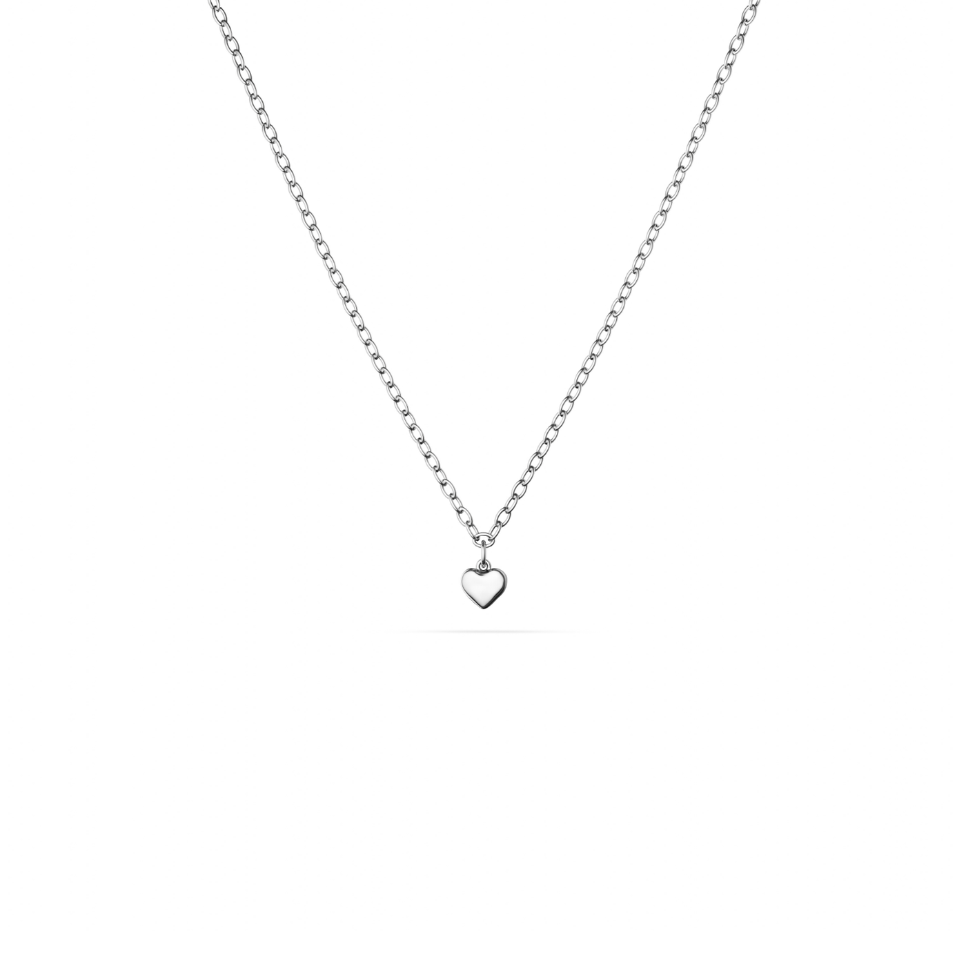 Fine Single Charm Necklace (Silver)