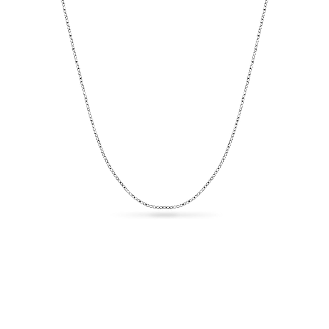 La Croix Crystal Cross Necklace (Silver)