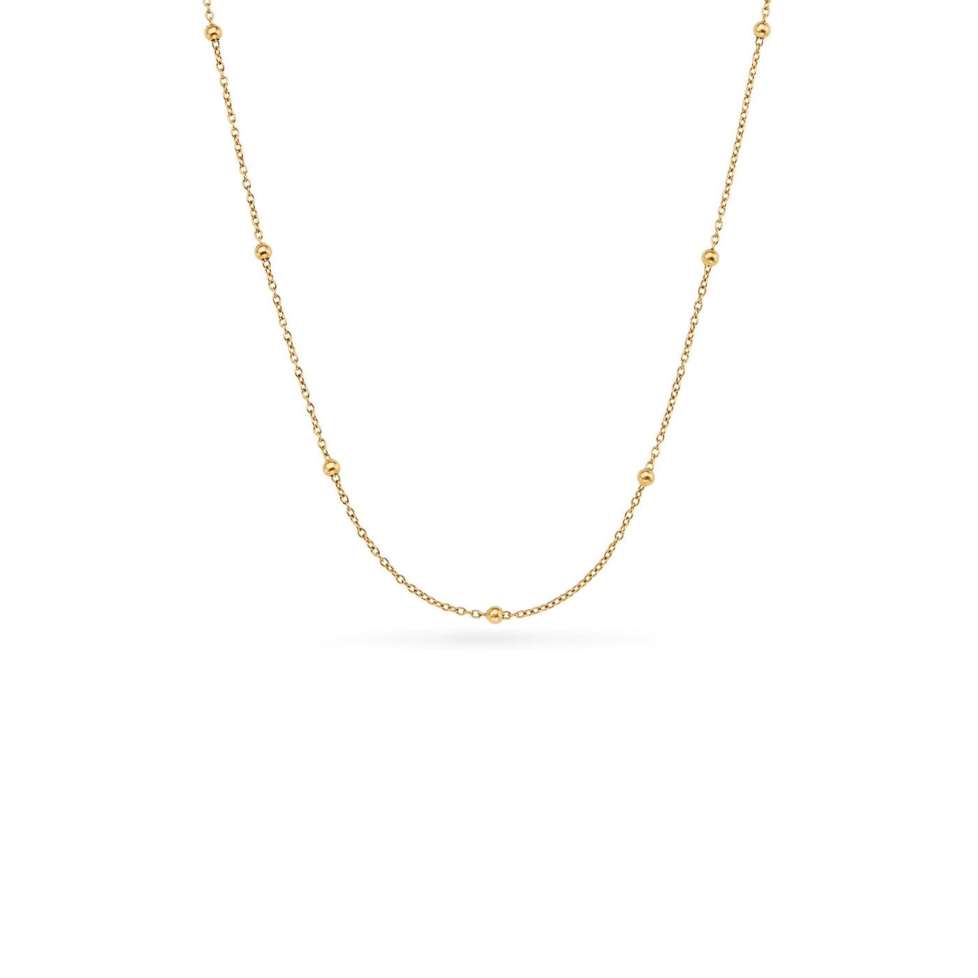 Personalised Initial & Birthstone Necklace (Gold)