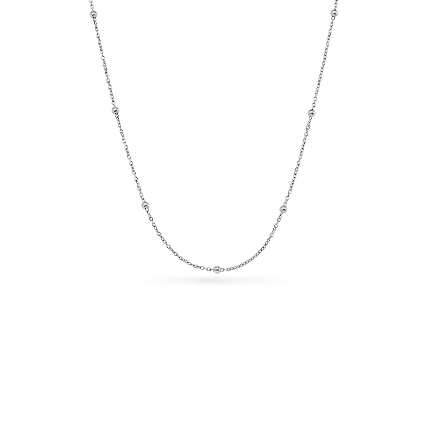 Personalised Initial & Birthstone Necklace (Silver)