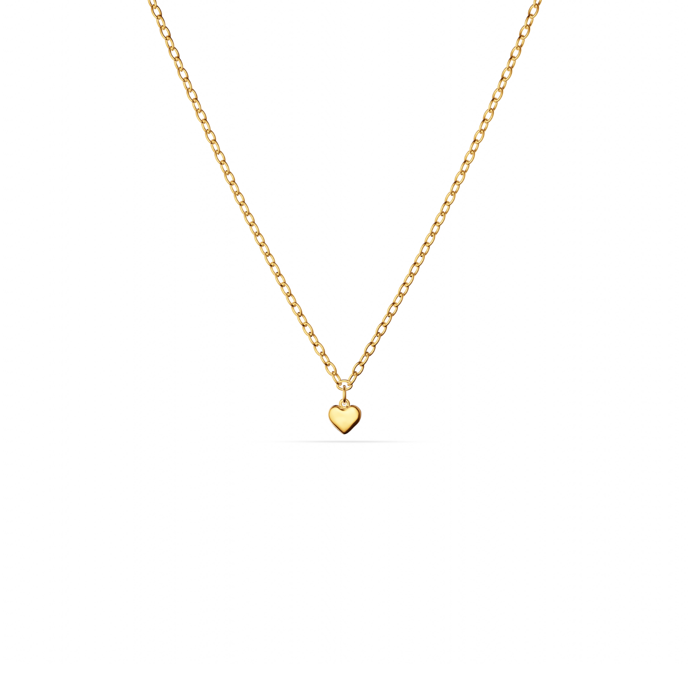 Fine Single Charm Necklace (Gold)
