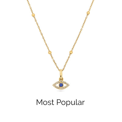 Evil Eye Necklace (Gold)