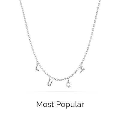 Made Mine Fine Name Necklace (Silver)