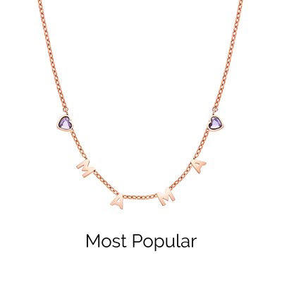 Made Mine Name Necklace (Rose Gold)