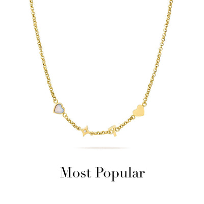 Made Mine Charm Necklace (Gold)