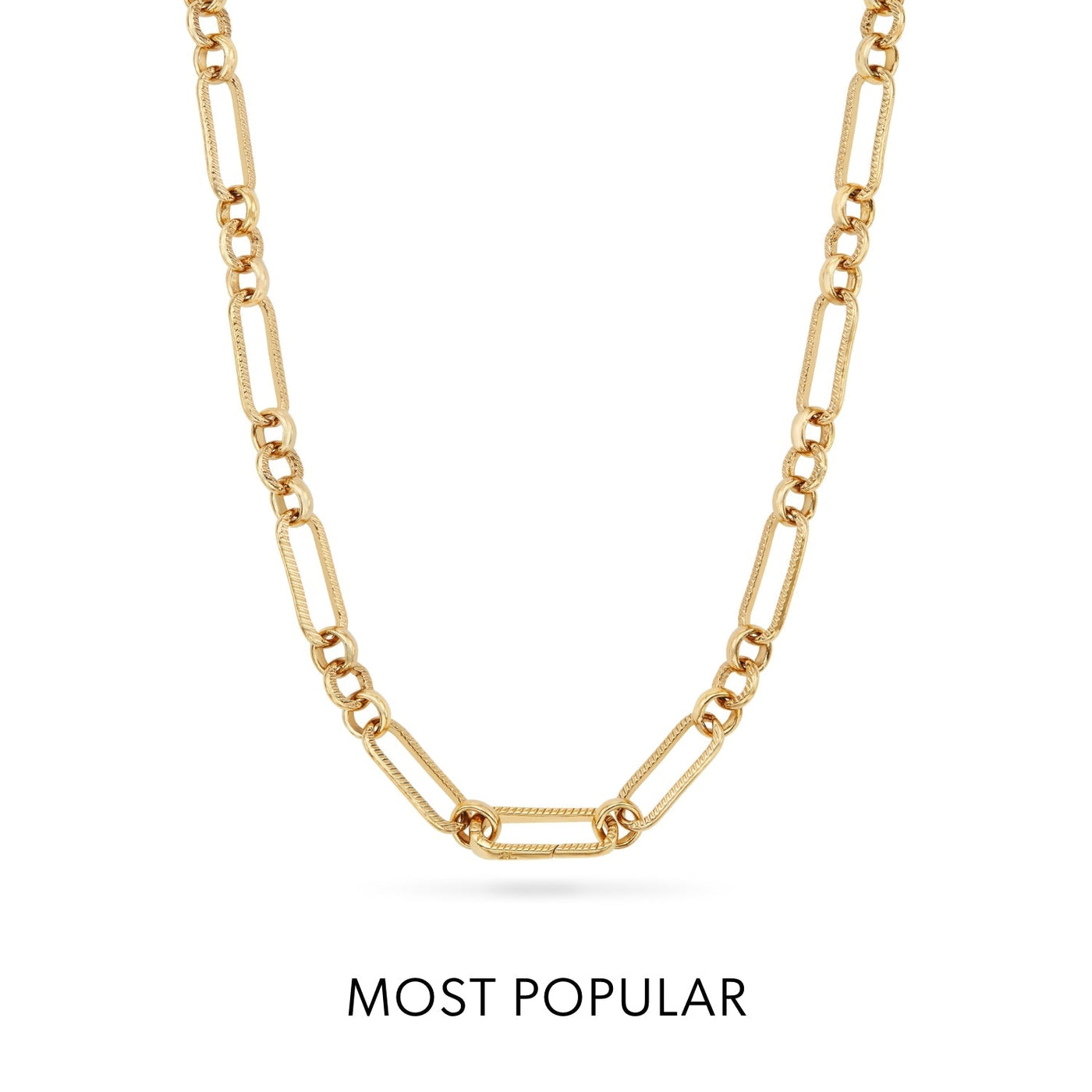 Entwine Initial Necklace (Gold)