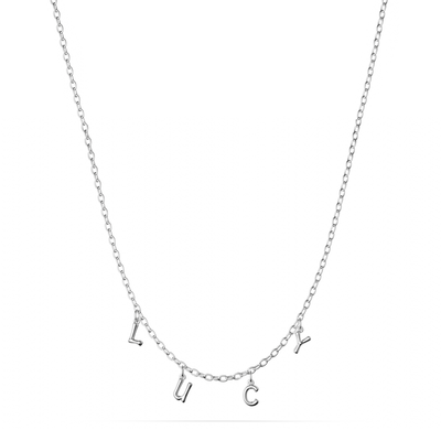 Made Mine Fine Name Necklace (Silver)