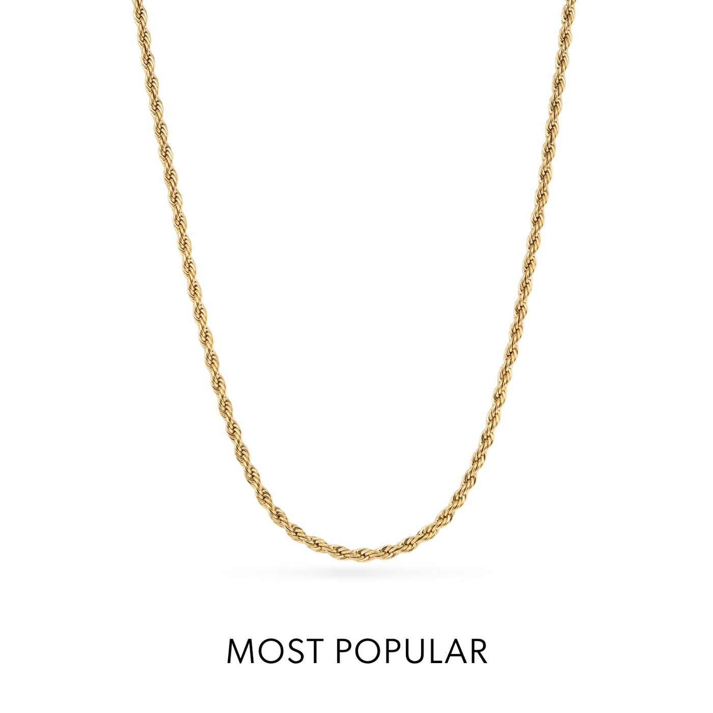 Entwine Initial Necklace (Gold)