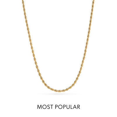 Entwine Initial Necklace (Gold)