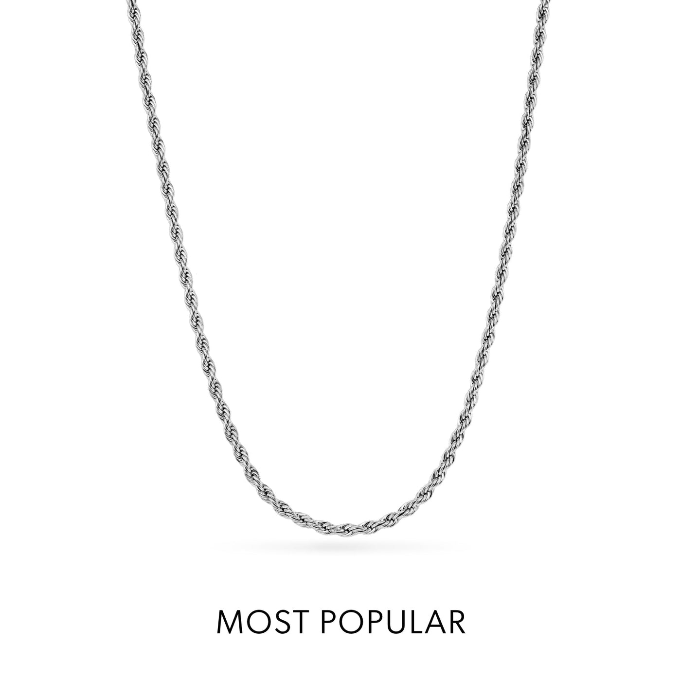 La Croix Crystal Cross Necklace (Silver)