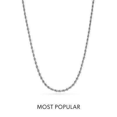 La Croix Crystal Cross Necklace (Silver)