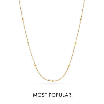 Sphere Chain Necklace (Gold)