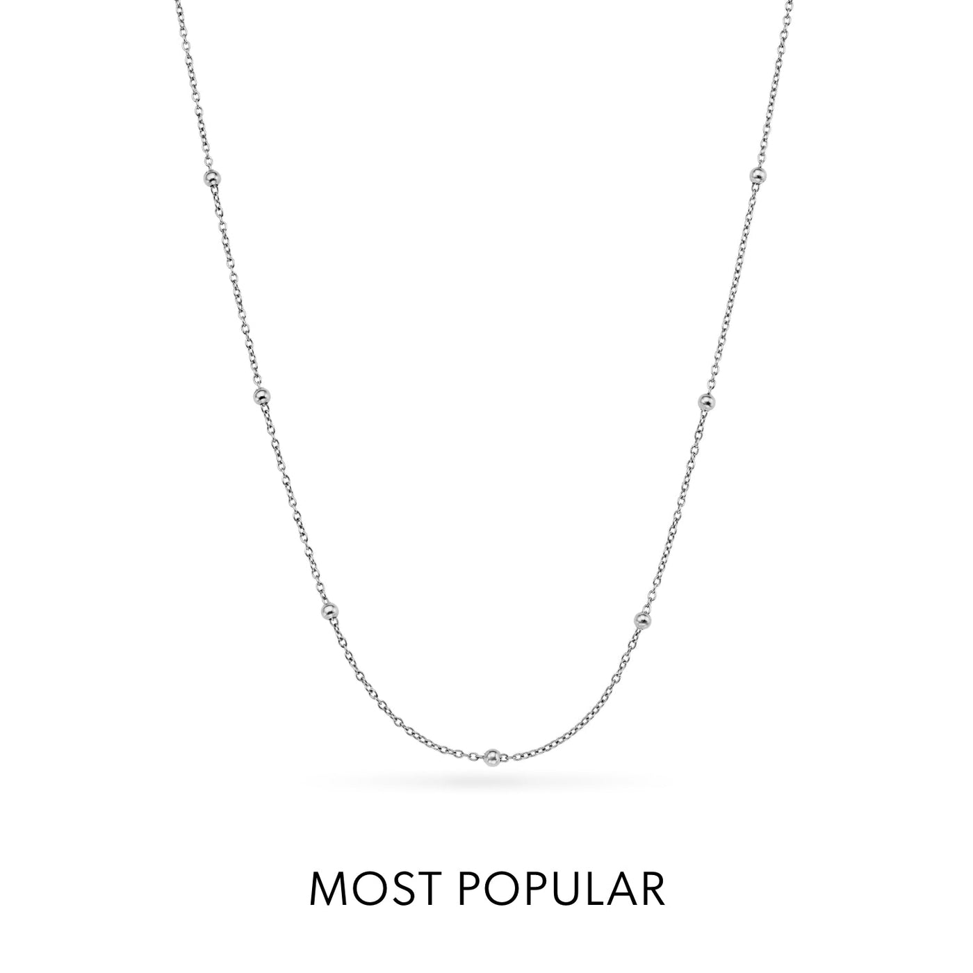 Sphere Chain Necklace (Silver)