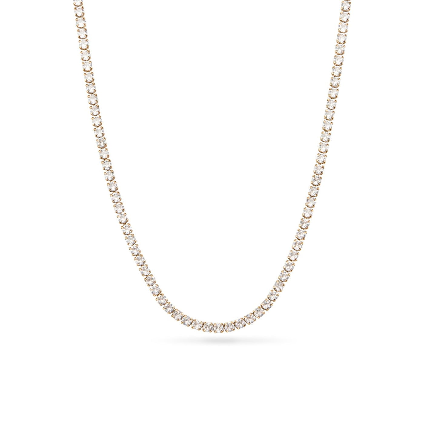 Tennis Necklace (Gold)