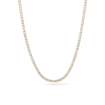 Tennis Necklace (Gold)