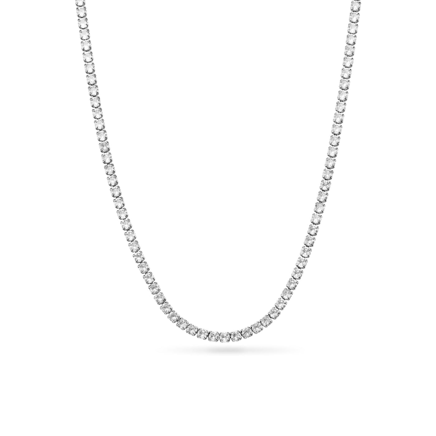 Tennis Necklace (Silver)