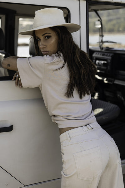The Muse Neutrale Jeans Hellbeige