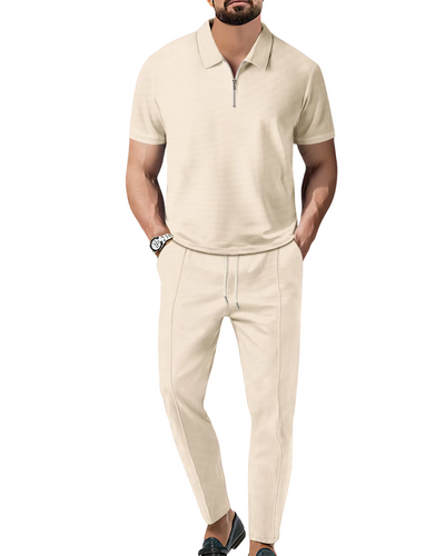 2 Stück Zip Polo Set