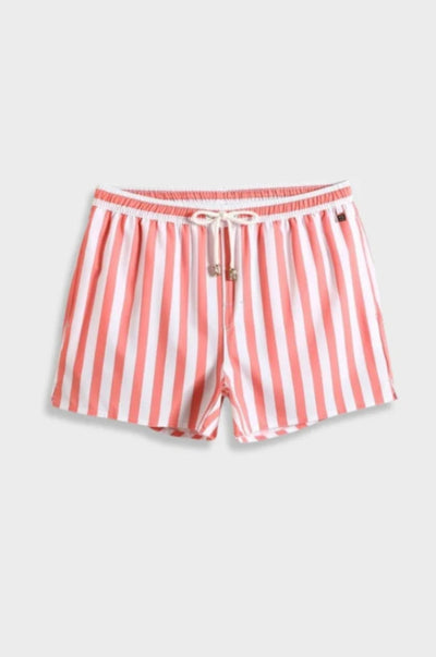 Rot-gestreifte Badehose