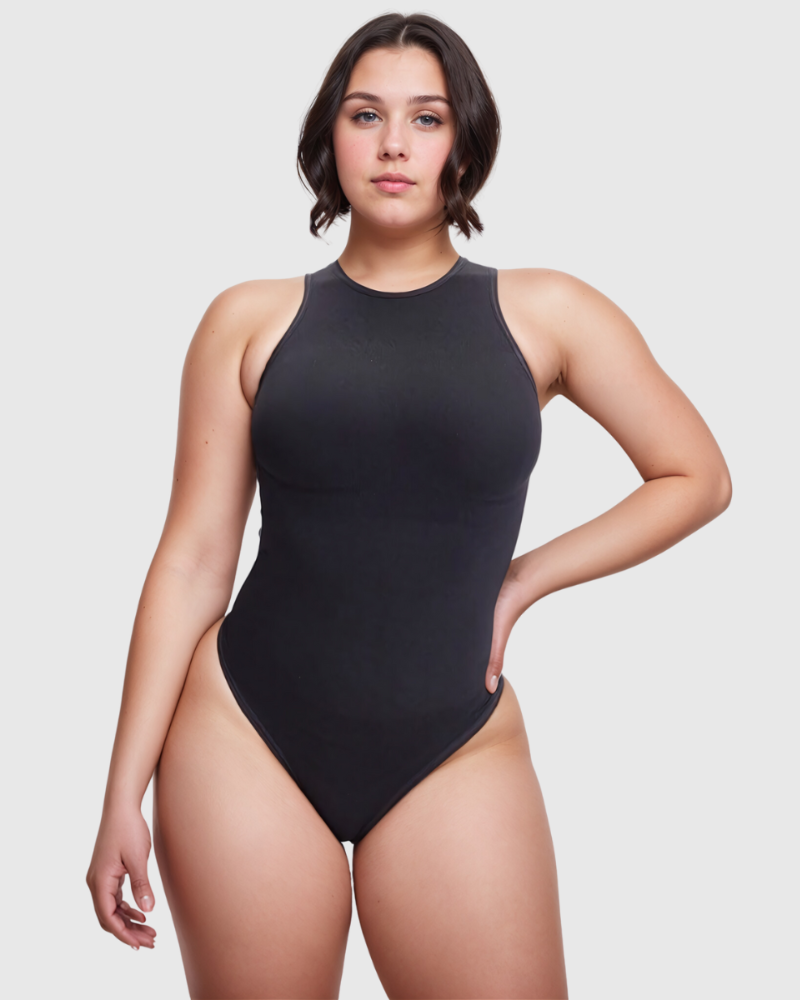 Buttercremefarbener Tanga-Body