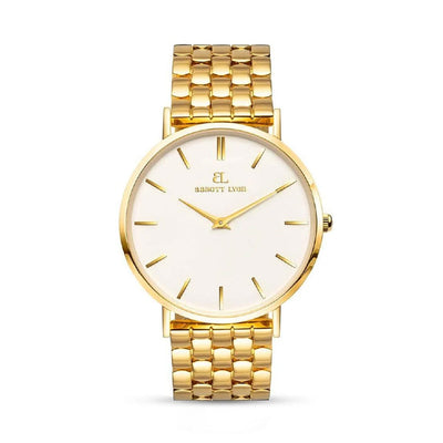 Gold Kensington Link 40 Watch