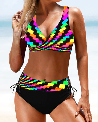 Earle - Bunter Bikini-Badeanzug