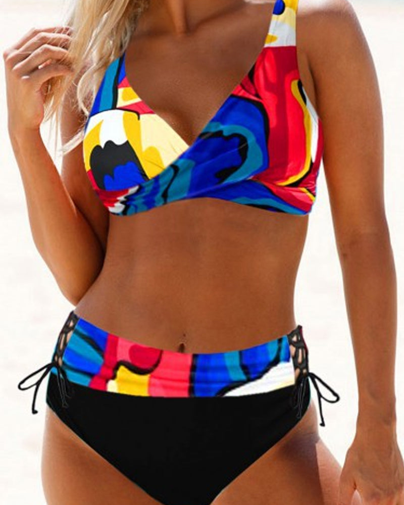 Earle - Bunter Bikini-Badeanzug
