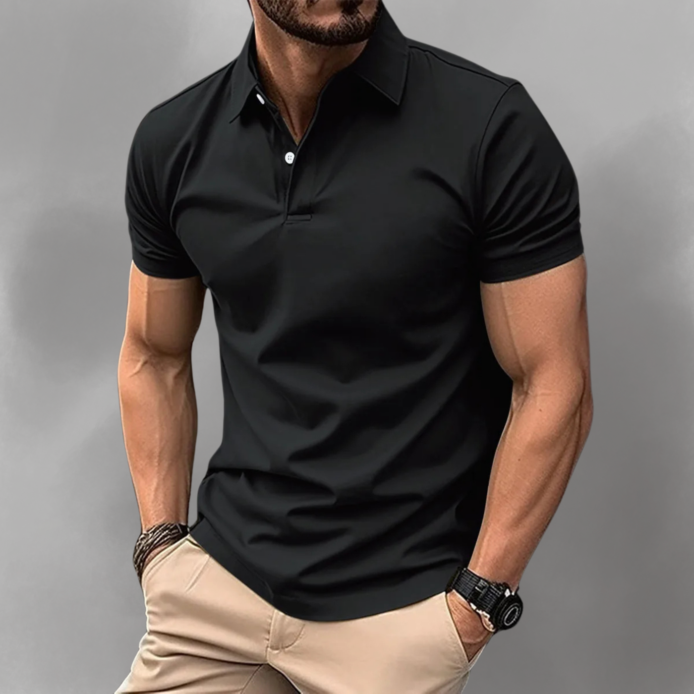 Zeitlosen Herren-Poloshirt (2 + 1 Gratis)