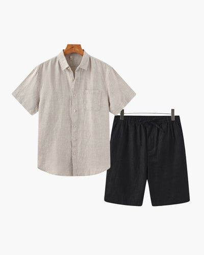 Leinen-Sommer-T-Shirt Combo
