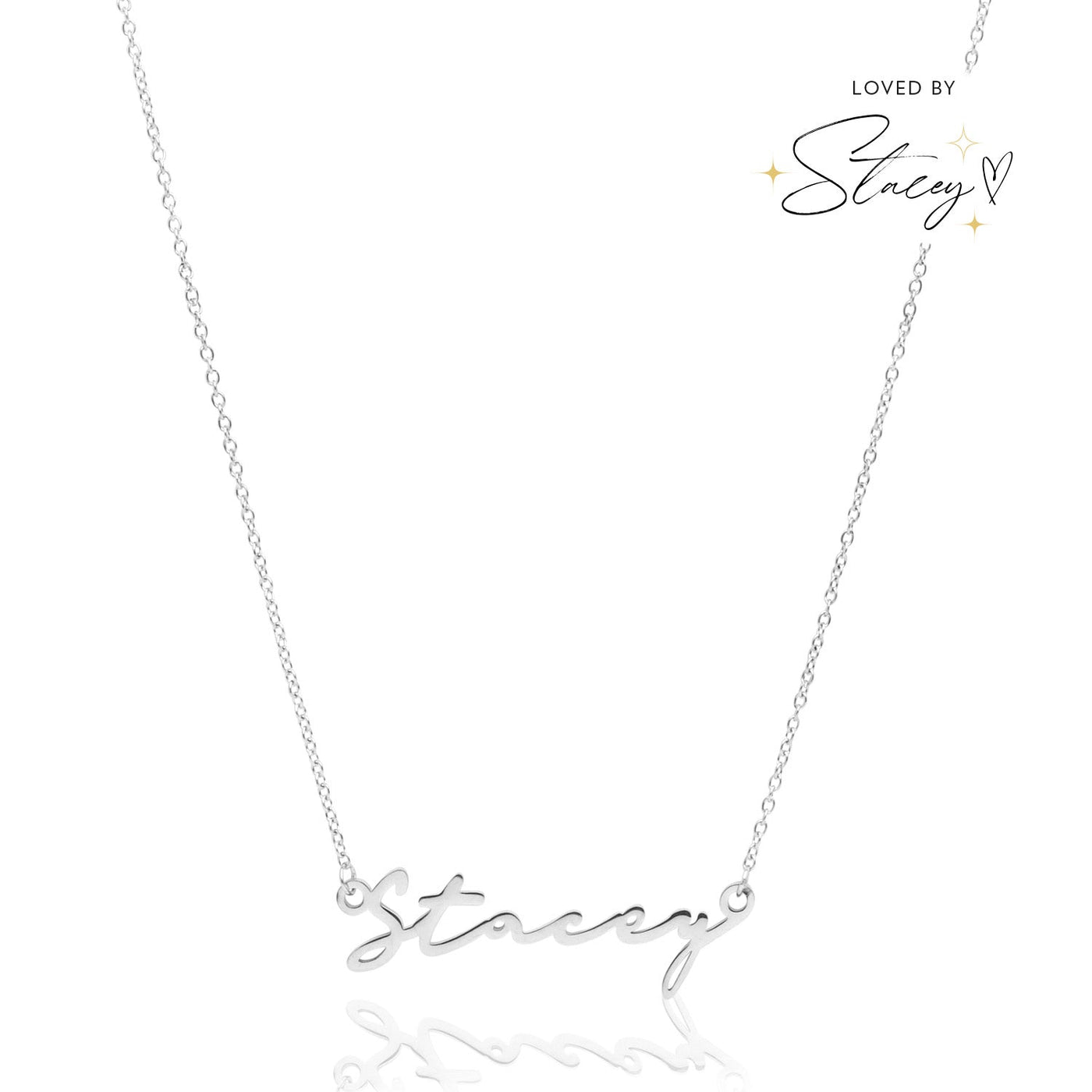 Signature Name Necklace (Silver)