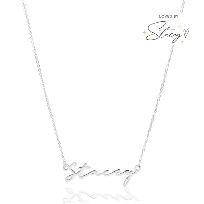 Signature Name Necklace (Silver)