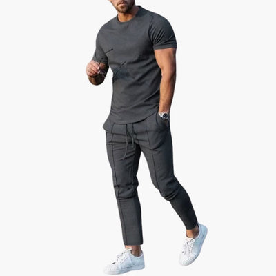 2-teiliges Set mit langer Hose und Hemd